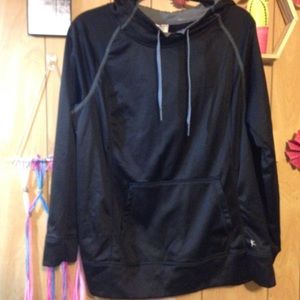 NWOT Athletic Dri-Wick Black & Gray Hoodie
